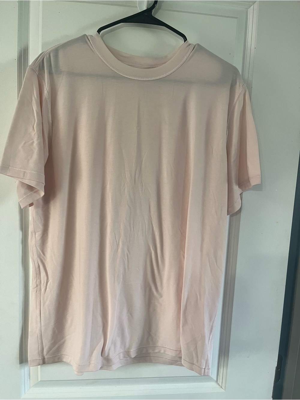 lululemon athletica Light Pink Short Sleeve Crew Tee
